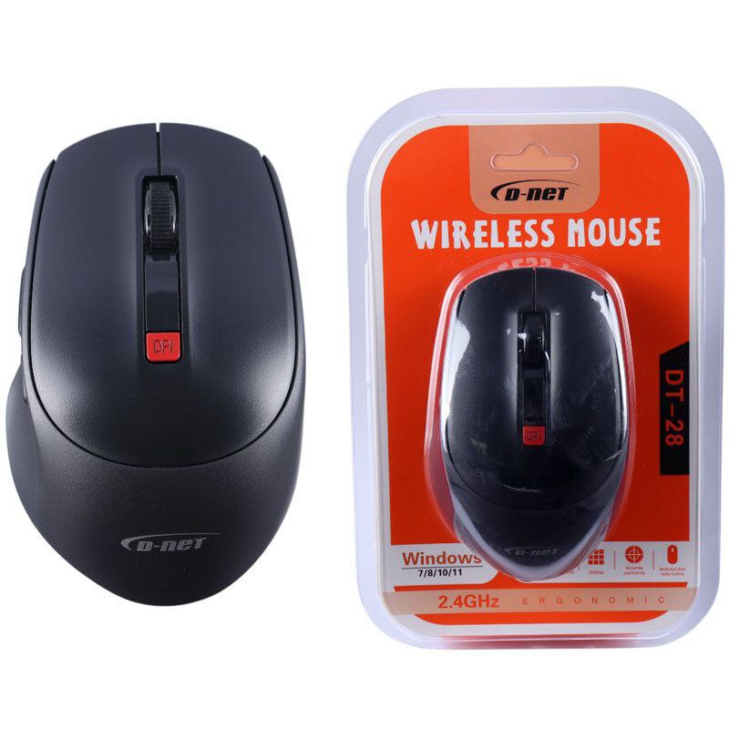 ماوس بی سیم دی نت (D-Net) مدل DT-28 - اپتیکال ۱۶۰۰ DPI