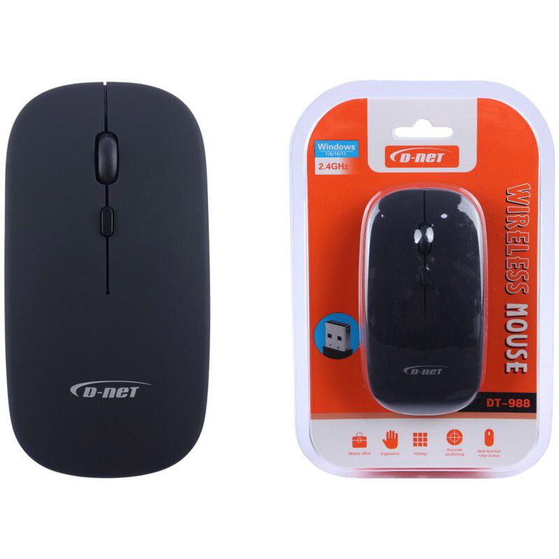 ماوس بی سیم دی نت (D-Net) مدل DT-988 - شارژی، ۱۶۰۰ DPI