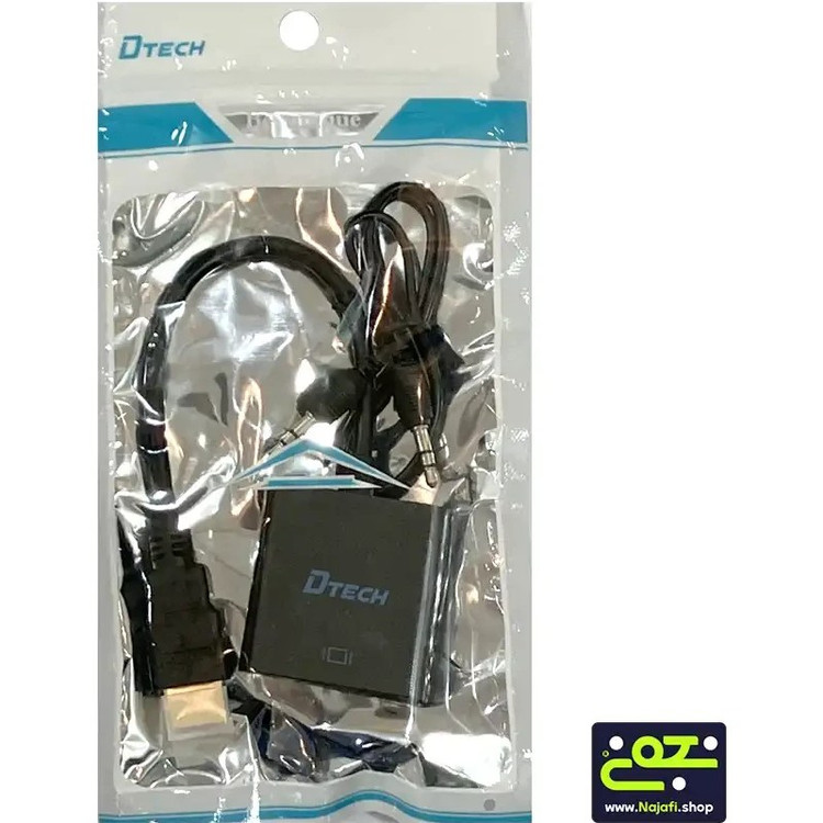 کابل تبدیل HDMI به VGA + کابل صدا DTECH مدل 30010