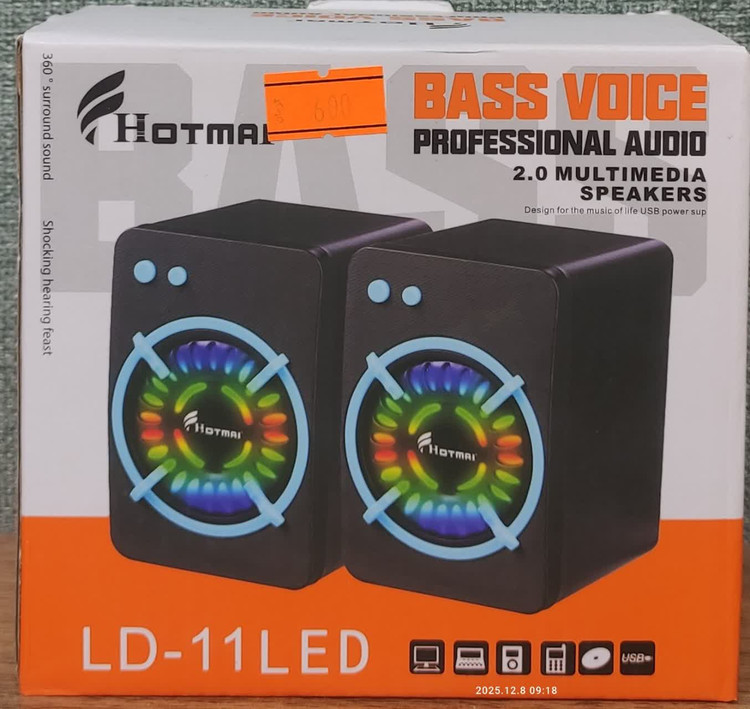 اسپیکر رومیزی سیمدار HOTMAL مدل D-11LED